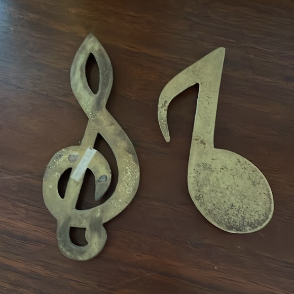 Vintage brass notes - Picture 6 of 12
